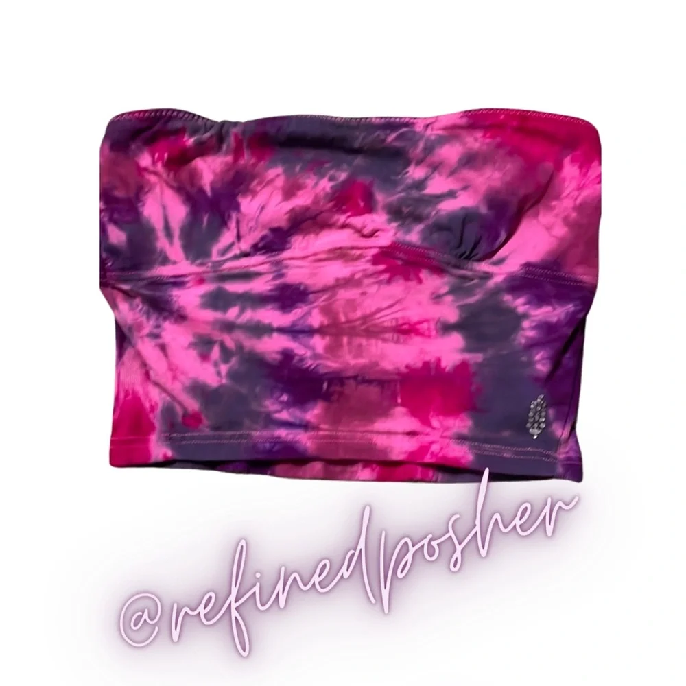 Free People Movement Hot Shot Tube Top size Medium NEW Malibu Tie Dye - Picture 2 of 4